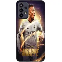 MANIACASE Coque pour Samsung Galaxy A32 5g Kylian Mbappe Real Madrid Wallpaper svart