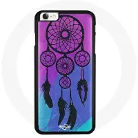 MANIACASE Coque Iphone 6 Attrape rêve violet bleu rose beau sommeil douceur tendresse cœur protection indien p