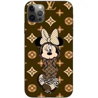 CAPACHEAP Coque Maniacase pour pour Iphone 12 Pro max minnie Disney Lv marron svart