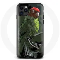 MANIACASE Coque iphone 12 pro Pionus Perroquets Rouge Vert