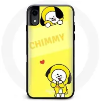 CAPACHEAP Coque pour Iphone XS BTS Bangtan BT21 Chimmy Jimin Fond Jaune