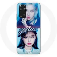 MANIACASE Coque pour Xiaomi Redmi Note 11 4G Blackpink Groupe K-pop Filles Jennie et Rosé Lovesick girls poster the album