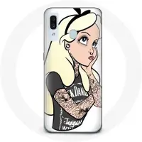 CAPACHEAP Coque pour Samsung Galaxy A20e Alice Princesse tatouée