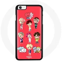 CAPACHEAP Coque pour Iphone 7 BTS TinyTAN Animation BT21 Affiche