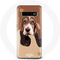 MANIACASE Coque pour Samsung Galaxy S10 Plus Basset Hound chien visage