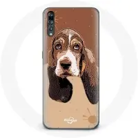 MANIACASE Coque pour samsung galaxy P20 pro Basset Hound chien visage