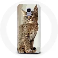 MANIACASE Coque pour Samsung Galaxy J6 2018 Siamois Race de chats