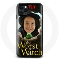 MANIACASE Coque Iphone 11 sorcière maladroite Amandine Malabul the worst witch chapeau grenouille svart