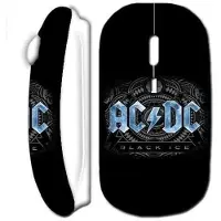 CAPACHEAP Souris Sans Fil Acdc Logo Blanc