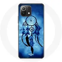 MANIACASE Coque pour Xiaomi Mi 11 Lite Attrape rêve bleu blå