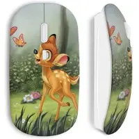 CAPACHEAP Souris Sans Fil Bambi Papillons
