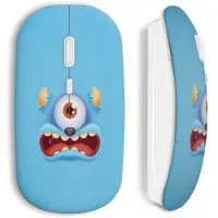 CAPACHEAP Souris Sans Fil Blue Monster