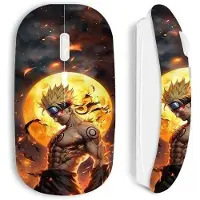 MANIACASE Souris sans fil blanche dark naruto lune 3D - - Souris - Sans fil - 3D