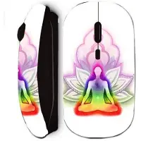 CAPACHEAP Souris sans fil maniacase noir Lotus chakra coloree
