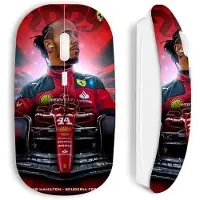 MANIACASE Souris - - Sans fil - Blanche - Lewis Hamilton Ferrari officiel