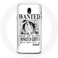 MANIACASE Coque pour Samsung Galaxy S5 One Piece Manga affiche de recherche Blanche