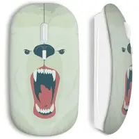 MANIACASE Souris Sans Fil Ourson Blanc