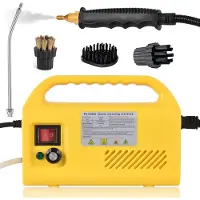 TOMTOP JMS 2500W handhållen ångtvätt Tanklös design Högtemperatur handhållen självkontroll ångrengöring US Plug gul