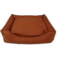 TOMTOP JMS Läderimitation Teknik Vattentät Hundsäng Husdjurssoffa Cat Nest Supplies Hundsäng Vårsommar XL kaffe