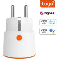 Igeteck Tuya ZigBee 16A Intelligent EU-kontakt Realtidsström Spänning Effektmätning Countdown Plug EU Plug flerfärgad