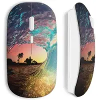 CAPACHEAP Souris sans Fil Wave and sand