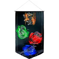 LatestBuy Home Central Harry Potter House Crests Satin Banner