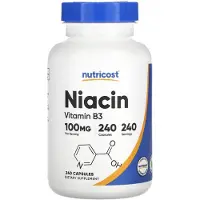 Nutricost , Niacin, 100 mg, 240 kapslar