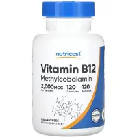 Nutricost Nutricost, Vitamin B12, 2,000mcg, 120 capsules
