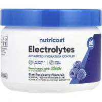 Nutricost , Elektrolyter, Avancerat Hydreringskomplex, Blå Hallon, 238 g (234 g)
