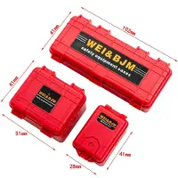 Wosawe outdoor sports 3st Mini Toolbox Trunk Decoration Accessories ersättning för 1:10 Fjärrstyrd larvbil orange