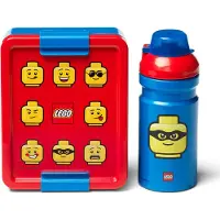 LEGO Lunchset - låda & flaska 390 ml - Ikonisk