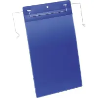 Durable Lagerlomme med wirebeslag A4 högformat 223x368 mm blå - (50 stk.)