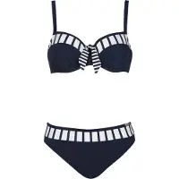 Sunflair Bikini marinblå / vit