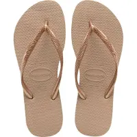 Havaianas - Sandaler och flip-flops dam - Slim Rose Gold för Unisex - Storlek 37 - 38 - Rosa