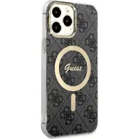 GUESS IML 4G MagSafe-fodral för iPhone 15 Pro - svart