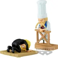 Banpresto One Piece Världen Samlarobjekt Sanji &amp; Zeff 2 Wcf Log Series Figur 8 Cm