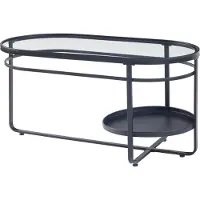 En.casa Soffbord Kumla 90x42,5x46 cm glas metall []
