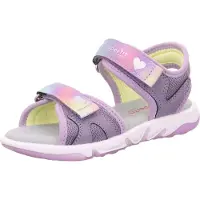 Superfit Sandal 'Pebbles' gul / lila / rosa / silver