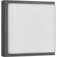 LCD Utomhus vägglampa med rörelsesensor Ernest, Svart, Aluminium / grå / zink, Modern