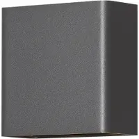 Konstsmide Chieri 2x2 7891-370 Utomhusväggbelysning, Väggbelysning EEK: F (A - G) LED 4 W Antracit (matt)