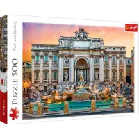 Trefl 500 Piece Jigsaw Puzzle Fontanna Di Trevi Rom Italy Photography Puzzle Adult Puzzles 37292