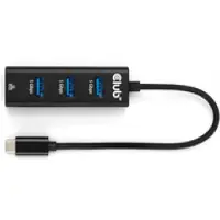 Club 3D USB-C Adapter [1x USB-C hane - 4x USB 3.2 Gen 1 intern 19-polig hona (USB 3.0), RJ45 hona] CSV-1549 0.17 m