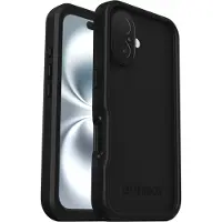 Otterbox Fre Series Backcover Apple iPhone 16 Svart MagSafe-kompatibel, Vattentät 77-96144
