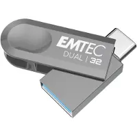 Emtec Dual D280 - USB flash-enhet - 32 GB - USB 3.2 Gen 1 / USB-C