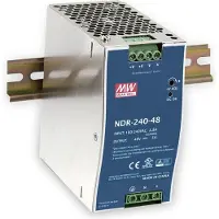 MEAN WELL NDR-240-48 DIN-skena nätaggregat 48 V 5 A 240 W Antal utgångar:1 x Innehåll 1 st