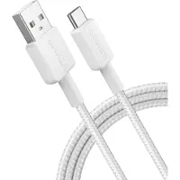 Anker 322 USB-A to USB-C Cable (1.8m Braided) - White