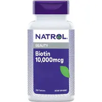 Natrol , Skönhet, Biotin, 10 000 mcg, 100 Tabletter