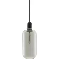 Normann Copenhagen Amp Pendel Stor Smoke/ Marmor - Pendellampor Glas Svart