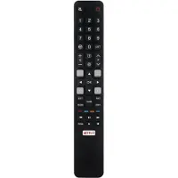 Bai Fen Bai-Digital 3C Fjärrkontroll Använd för TCL TV RC802N YAI3 YUI2 YU14 YUI1 YU11 65C2US 75C2US 43P20US U65S9906 U43P6006 Controller black