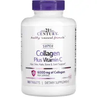 21st Century 21st Century, Super Collagen Plus Vitamin C, 180 tablets